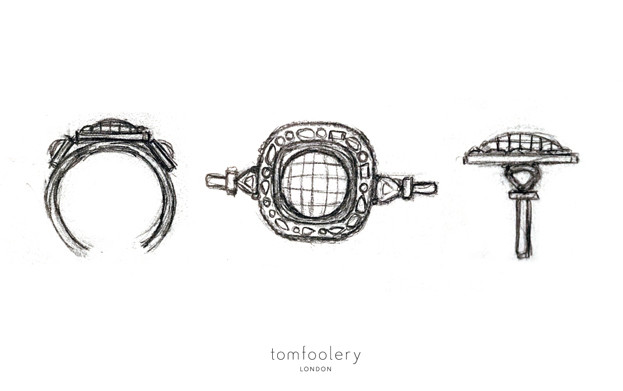 Tomfoolery, Muse by Tomfoolery, One of A Kind ' Natural Pink Diamond' Art Ring