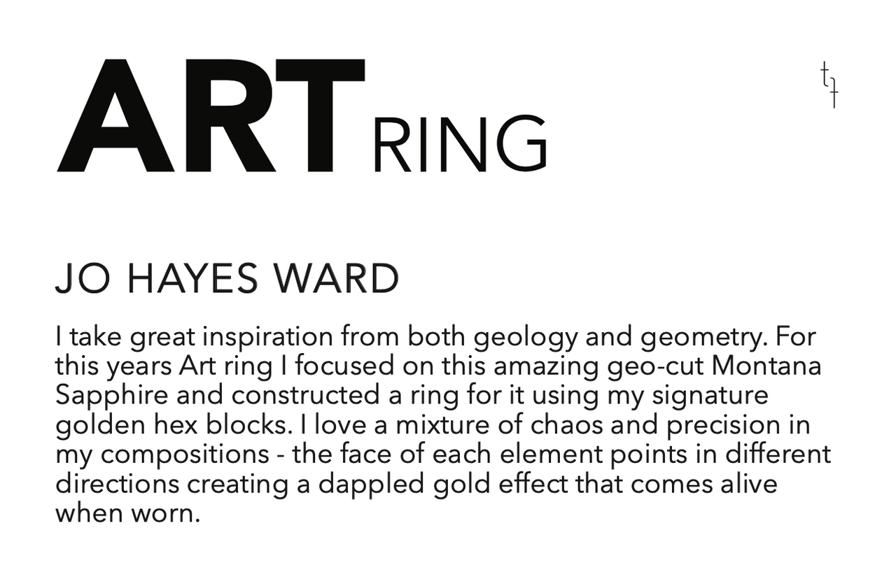 Jo Hayes ward, One Of A Kind 'Chaos Hex' Art Ring, tomfoolery