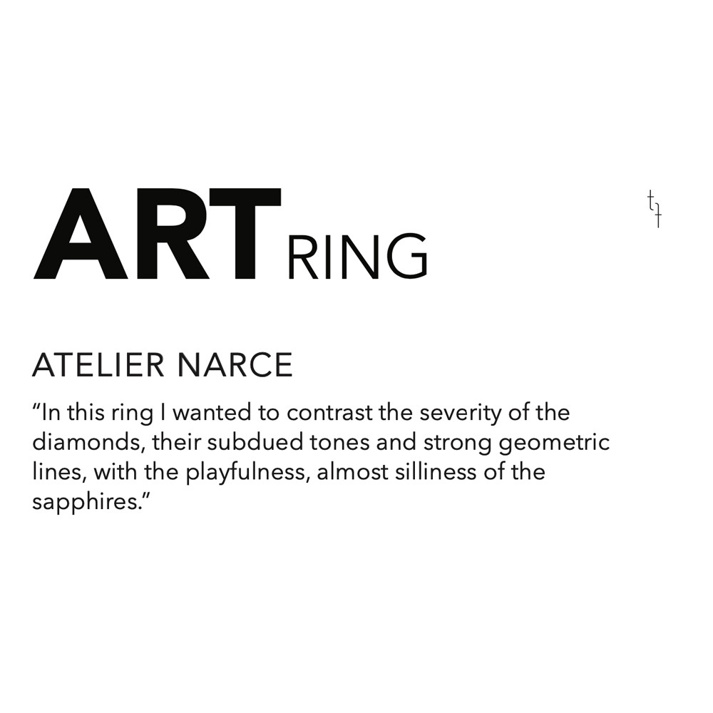 Tomfoolery, Atelier Narce, One Of A Kind 'Fragmented Diamond Face' Art Ring