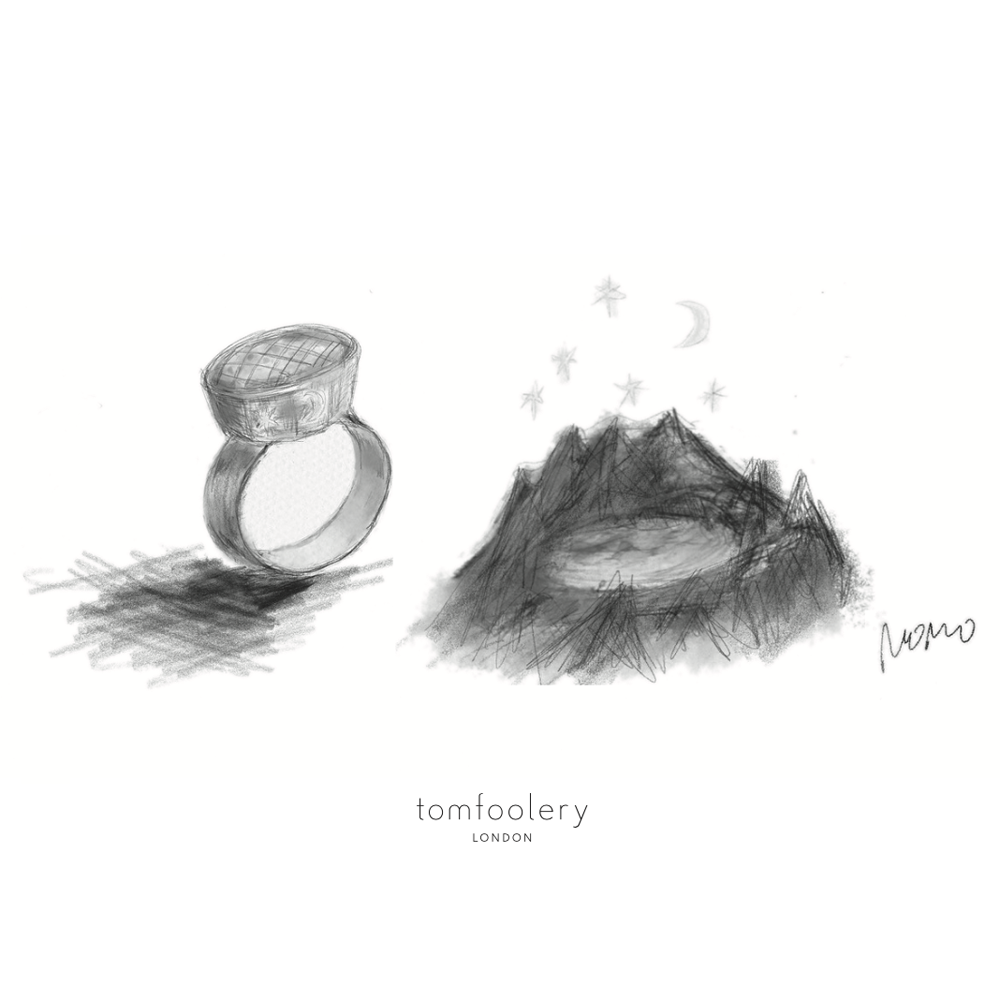 tomfoolery, momocreatura, One of Kind 'Midnight Lake' Art Ring