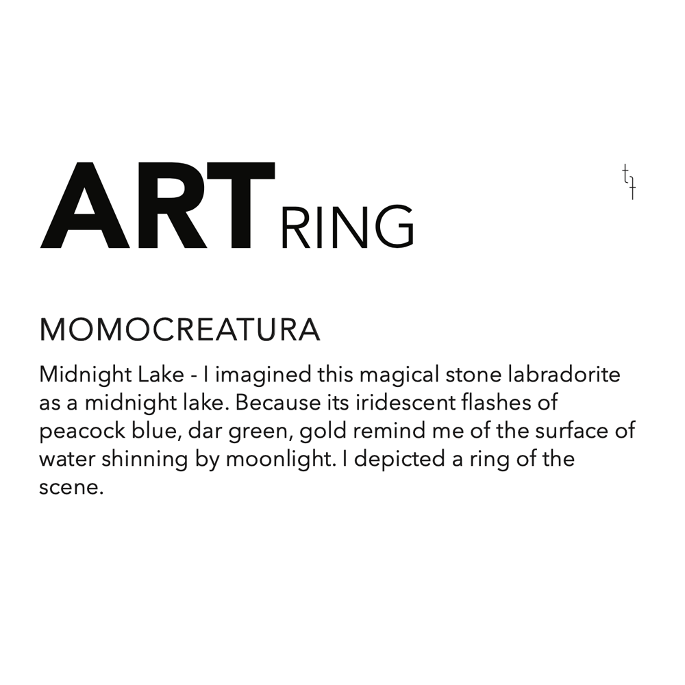 tomfoolery, momocreatura, One of Kind 'Midnight Lake' Art Ring