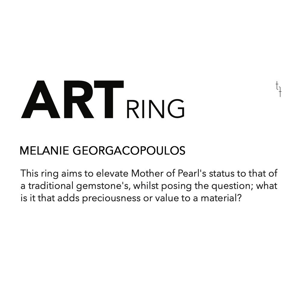 Tomfoolery, Melanie Georgacopoulos, One of Kind 'Pear' Art Ring