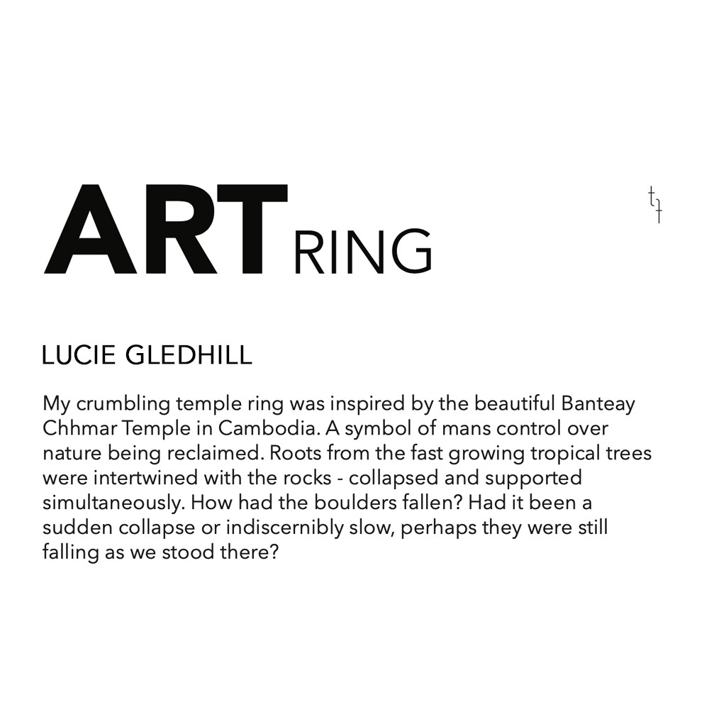 tomfoolery, lucie gledhill, One of Kind 'Triangle Temple' Art Ring