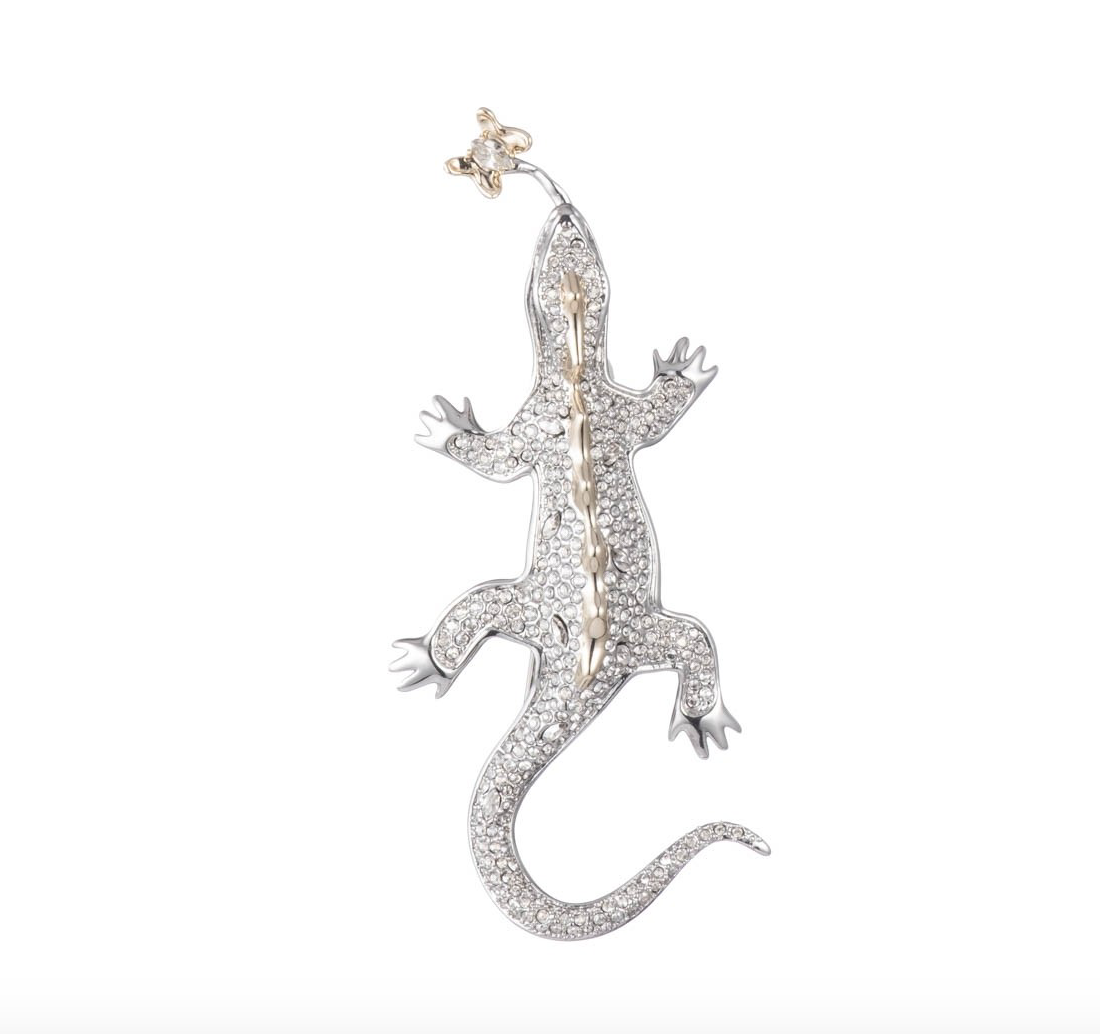 Tomfoolery: Alexis Bittar, Crystal Encrusted Lizard Brooch Pin