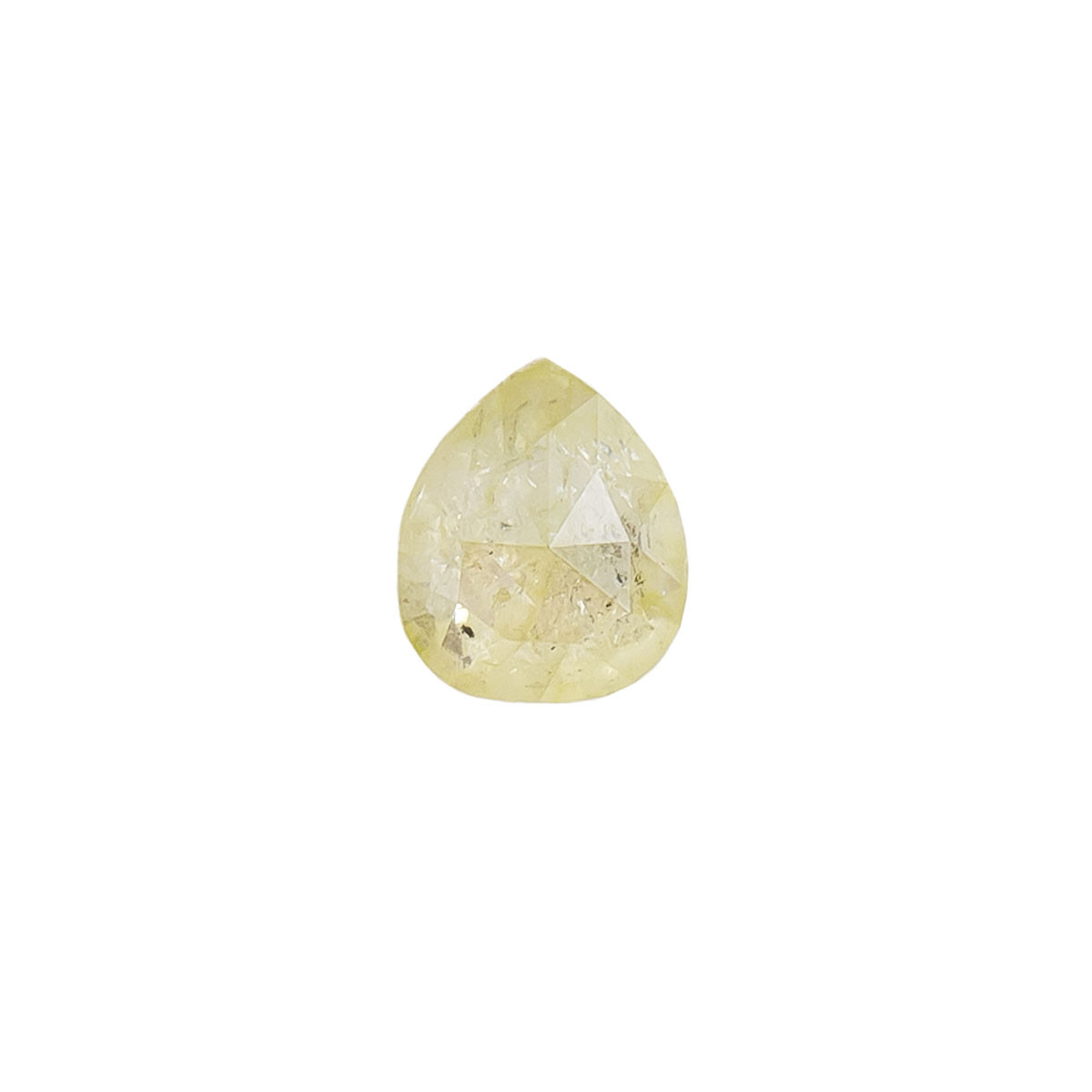 Tomfoolery, 1.10ct Pair Of Yellow Pear Rose Cut Diamonds, tf Stones