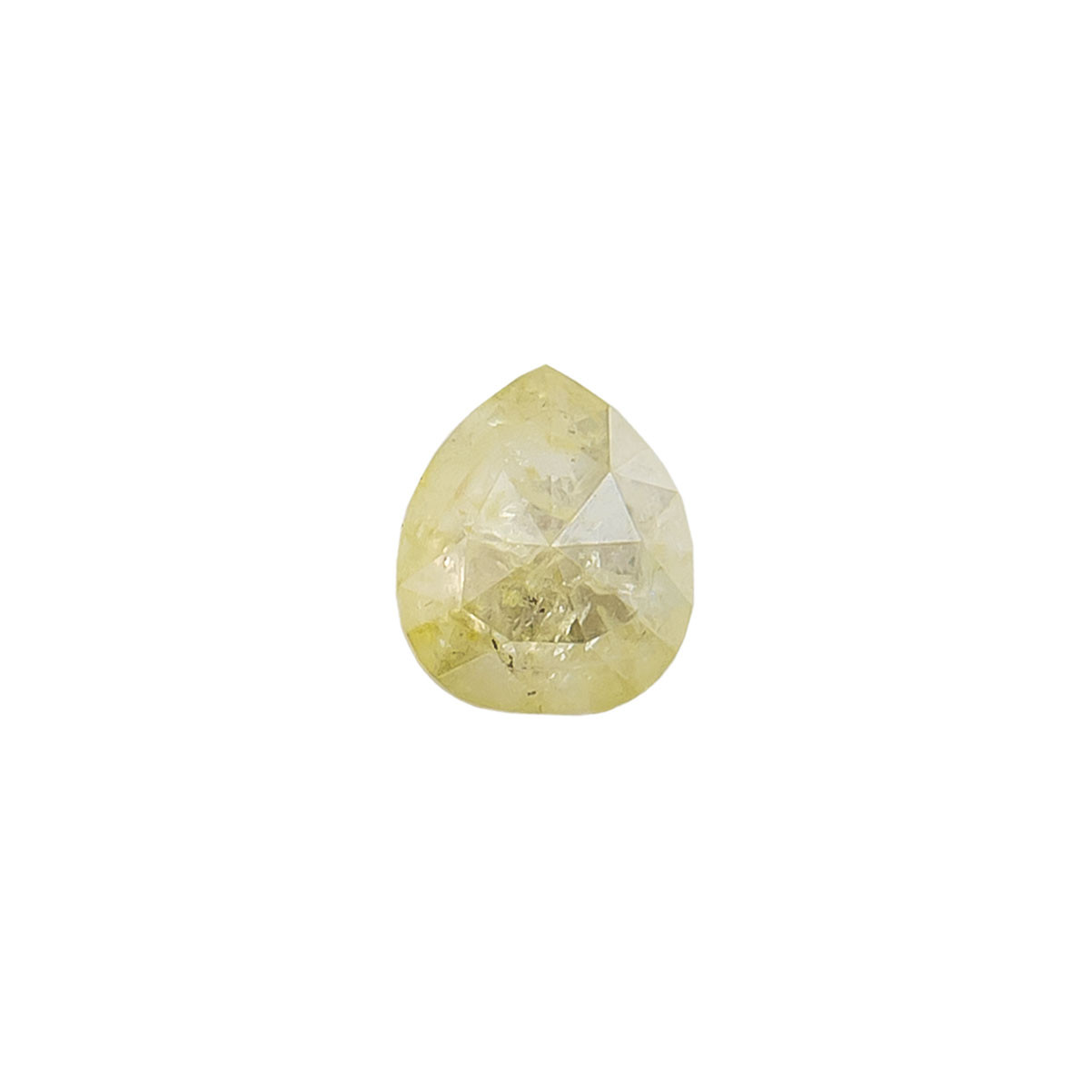 Tomfoolery, 1.10ct Pair Of Yellow Pear Rose Cut Diamonds, tf Stones