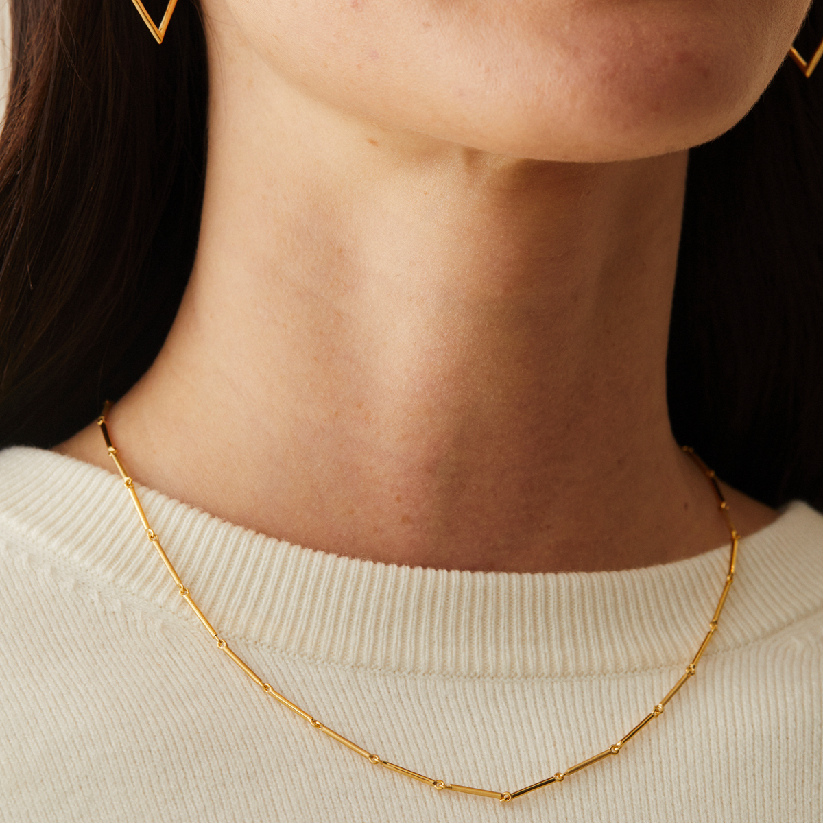 Tomfoolery: Curve Bar Link Necklace , Everyday by tomfoolery