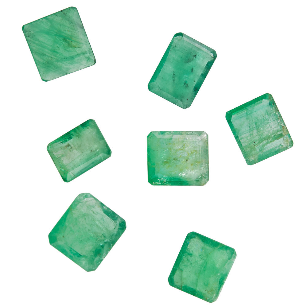 Tomfoolery, Selection Of Rectangle Emerald, tf stones