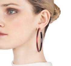 Tomfoolery: Alexis Bittar, Large Skinny Red Hoops