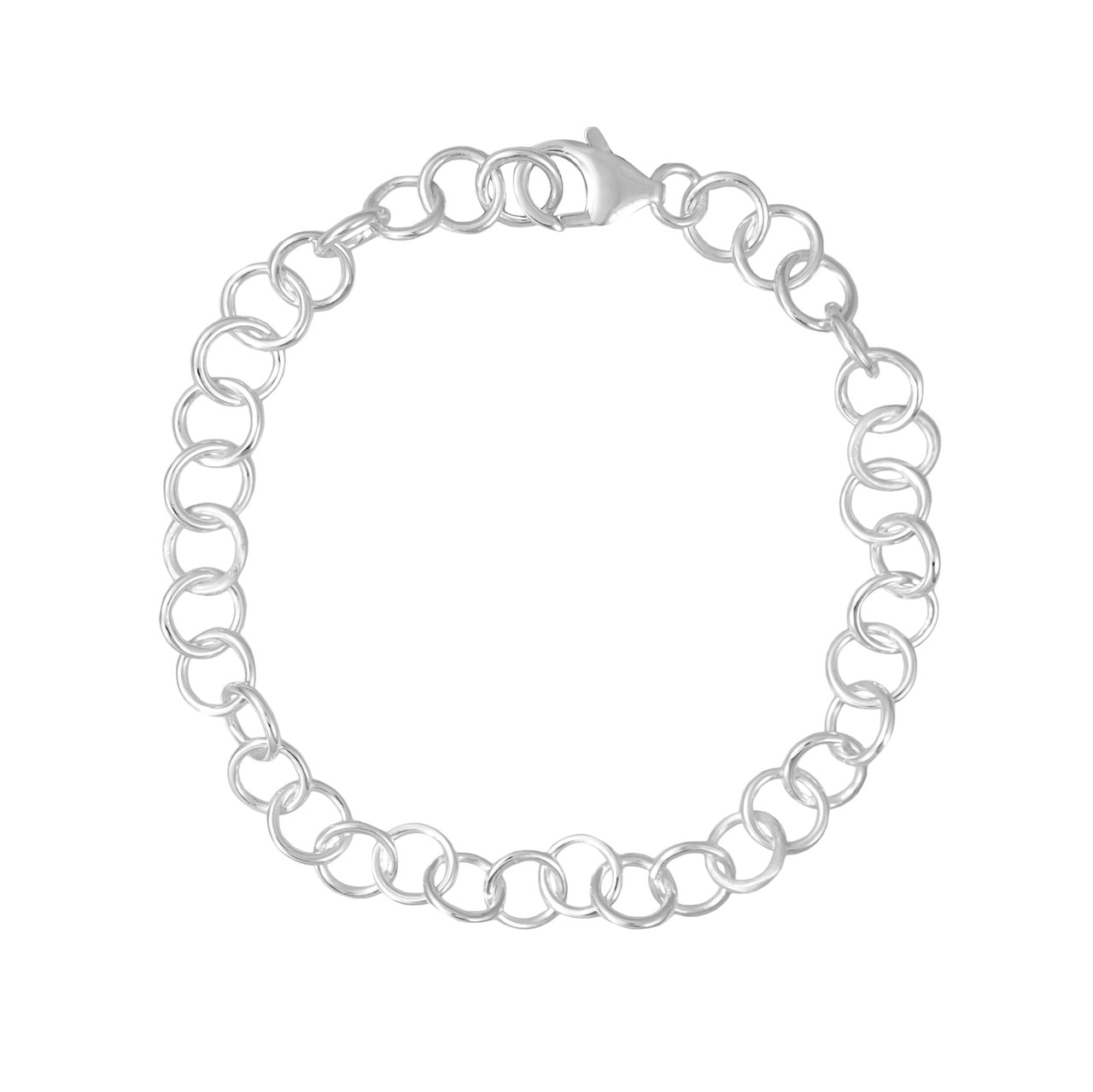 Tomfoolery; Curve Circle Chain Bracelet, Everyday by Tomfoolery