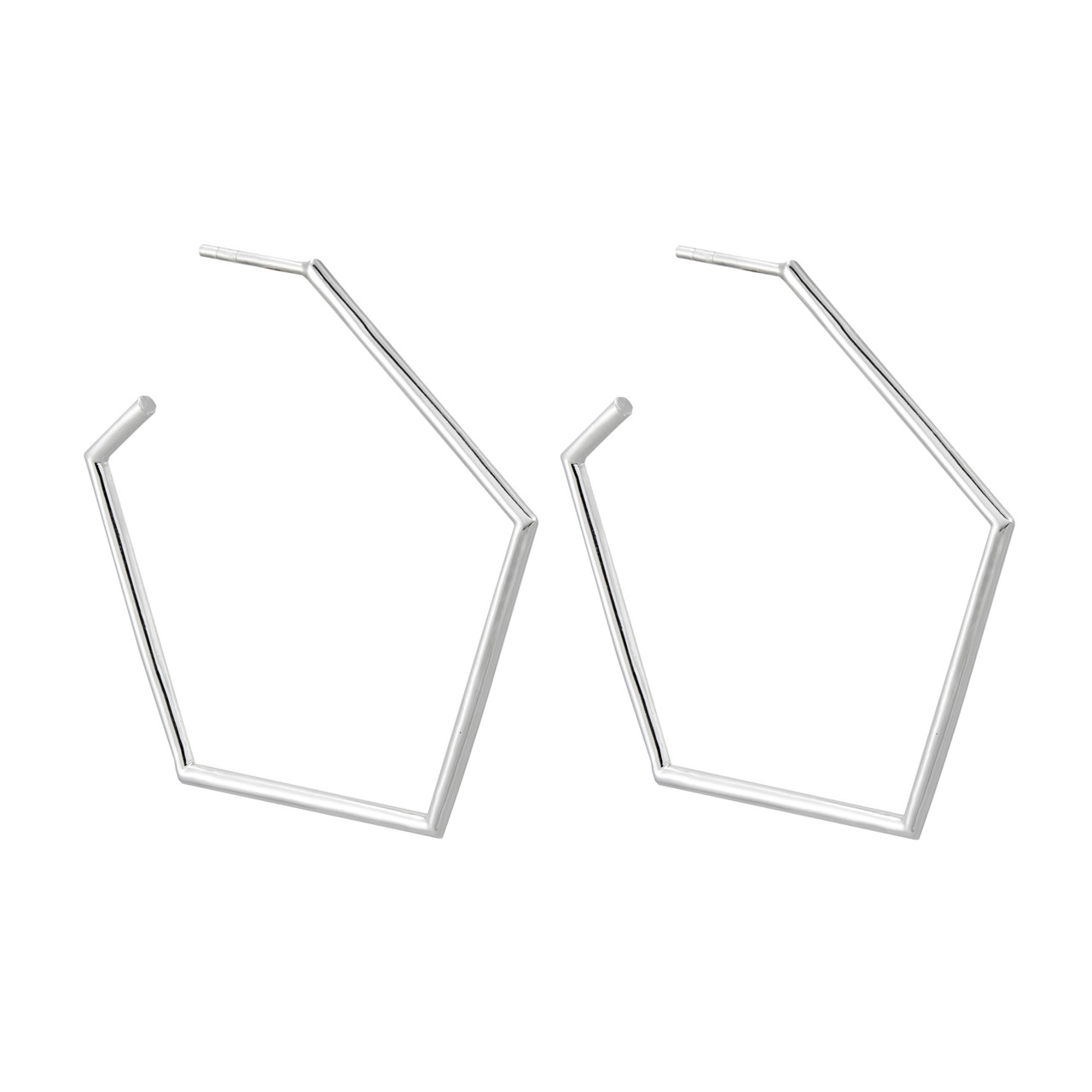 Tomfoolery; Curve Pentagon Hoops, Everyday by Tomfoolery