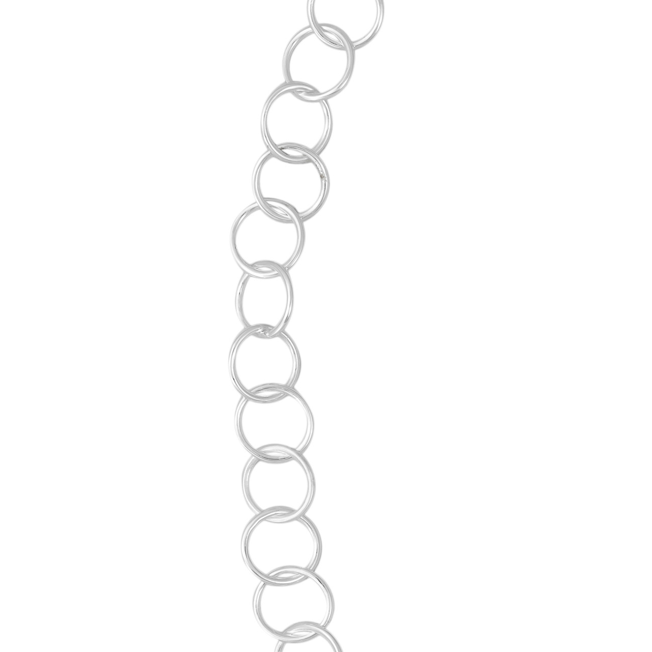 Tomfoolery:  Curve Large Circle Chain Necklace, Everyday by tomfoolery