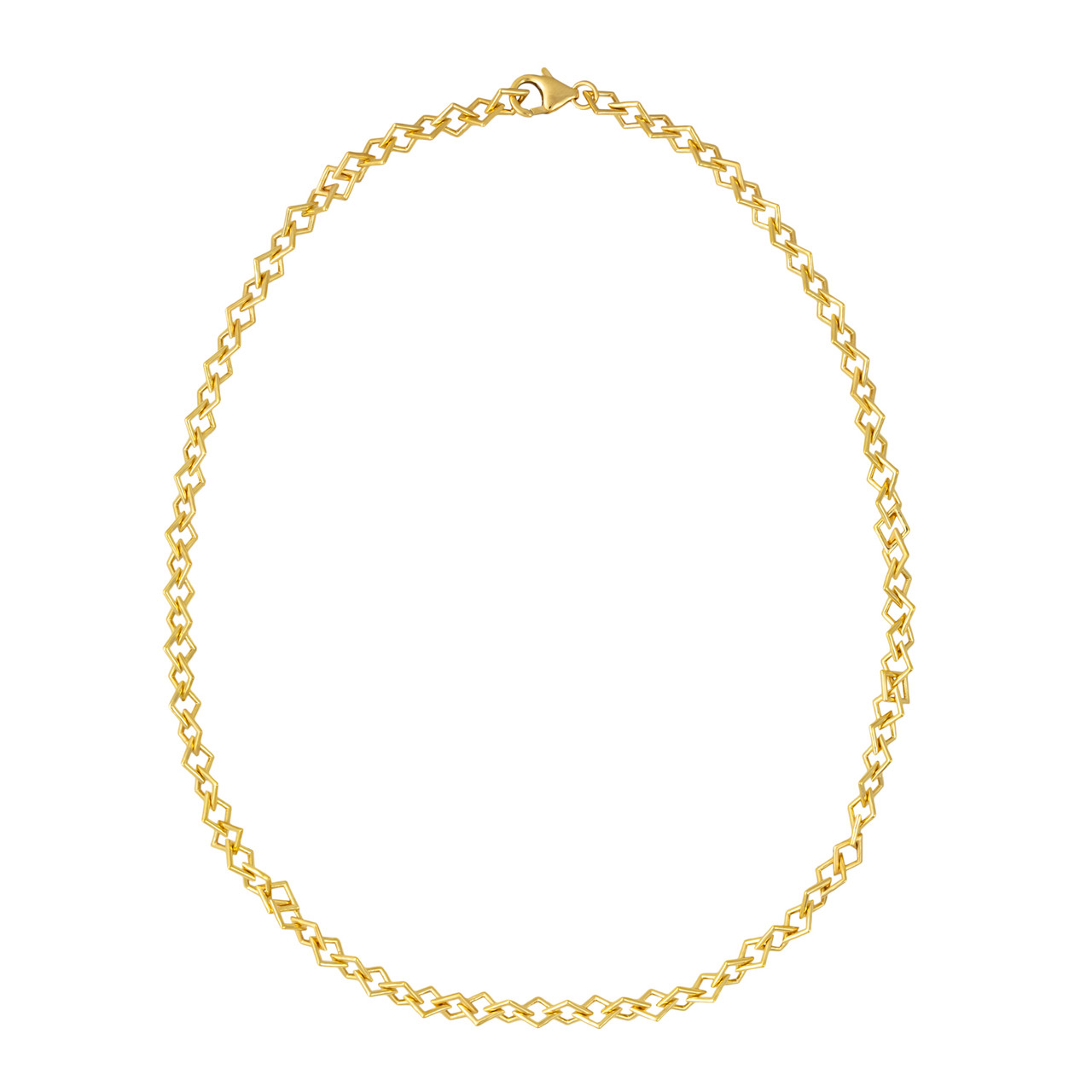 Tomfoolery:Curve Diamond Chain Necklace, Everyday by tomfoolery