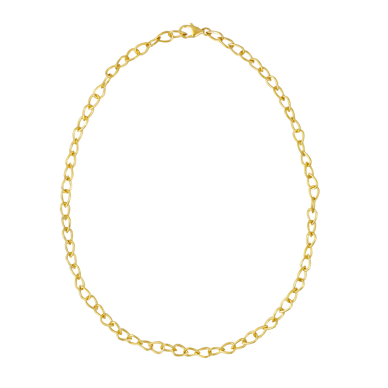 Tomfoolery:Curve Pear Chain Necklace , Everyday by tomfoolery