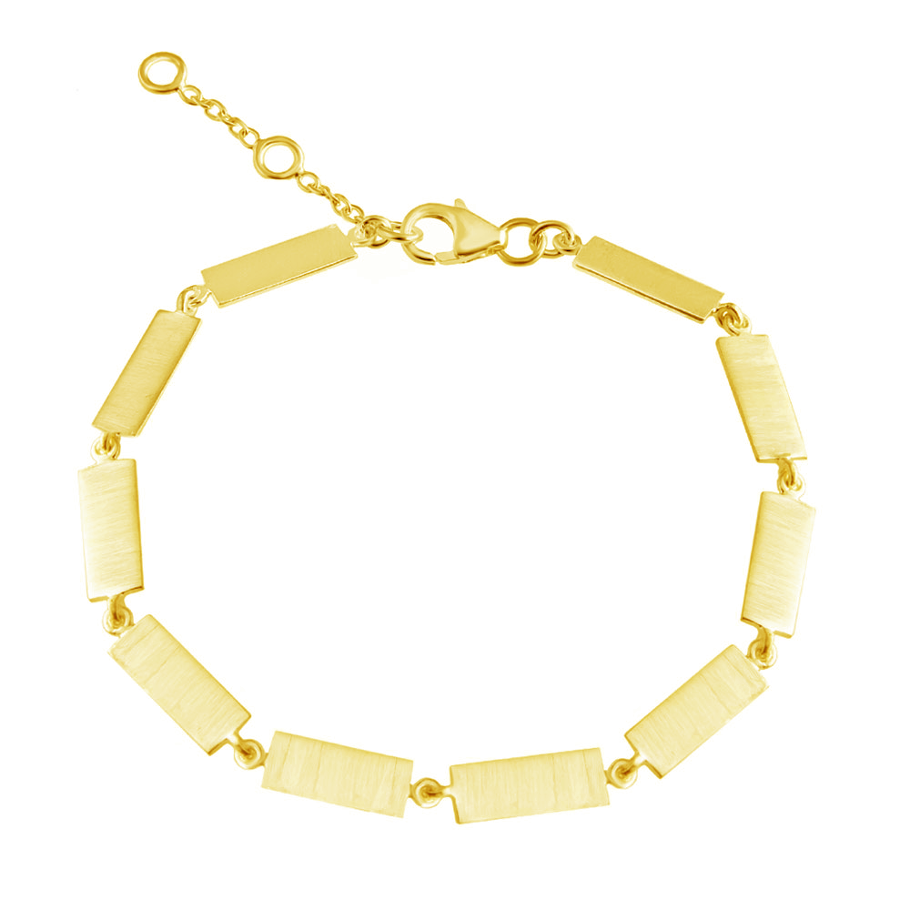 Tomfoolery:Linear Wide Bar Link Bracelet, Everyday by tomfoolery