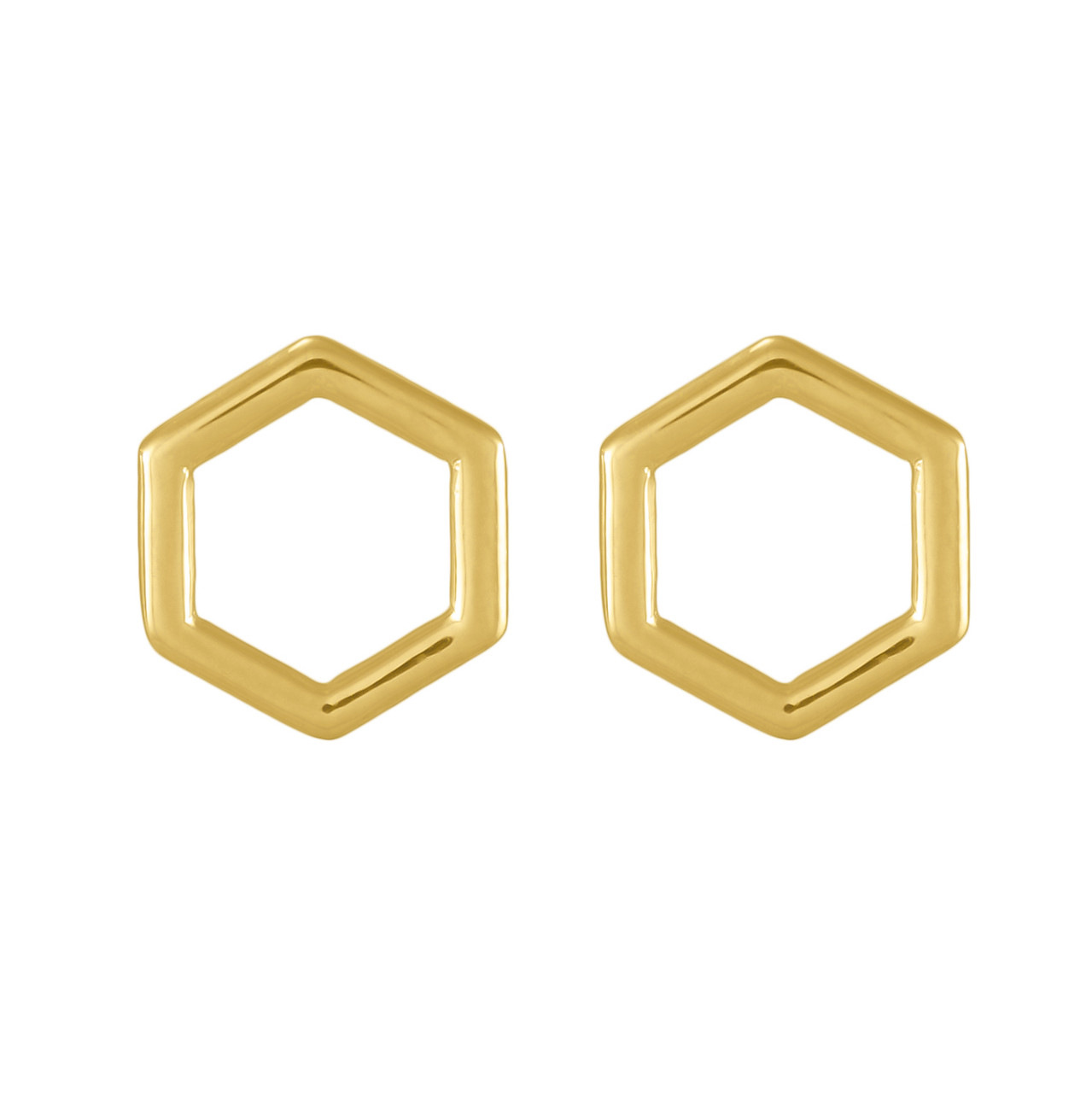 tomfoolery: Curve Hexagon Studs, Everyday by tomfoolery