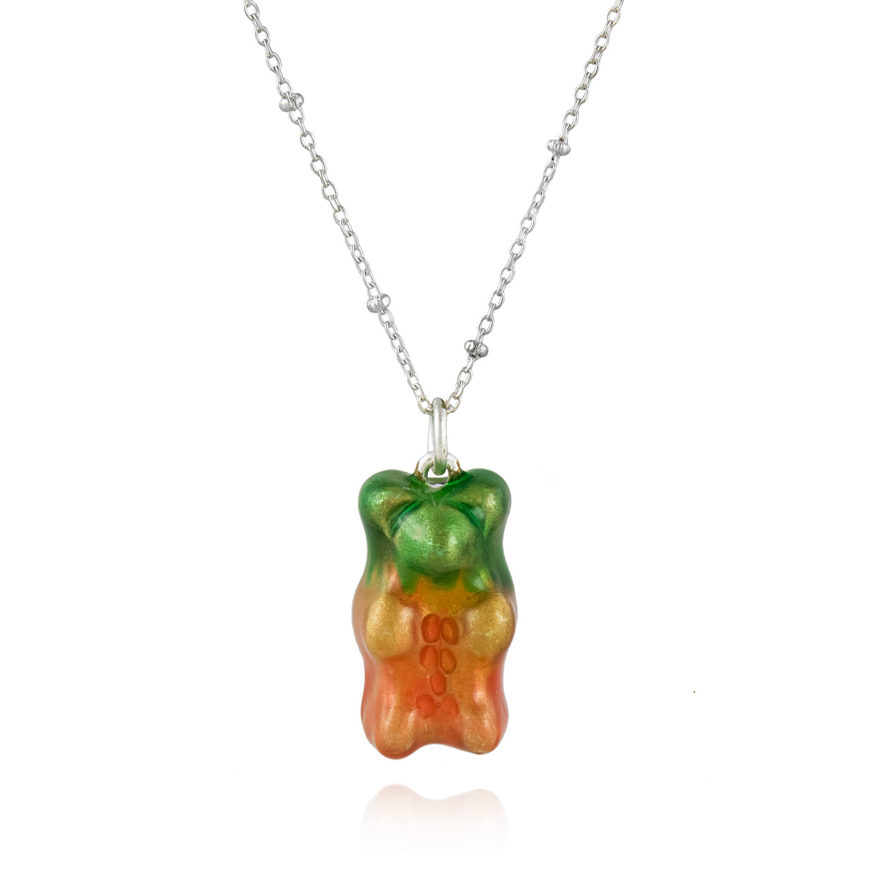 Maggoosh, Ombre Tutti-Frutti Gummy Bear Necklace, Tomfoolery