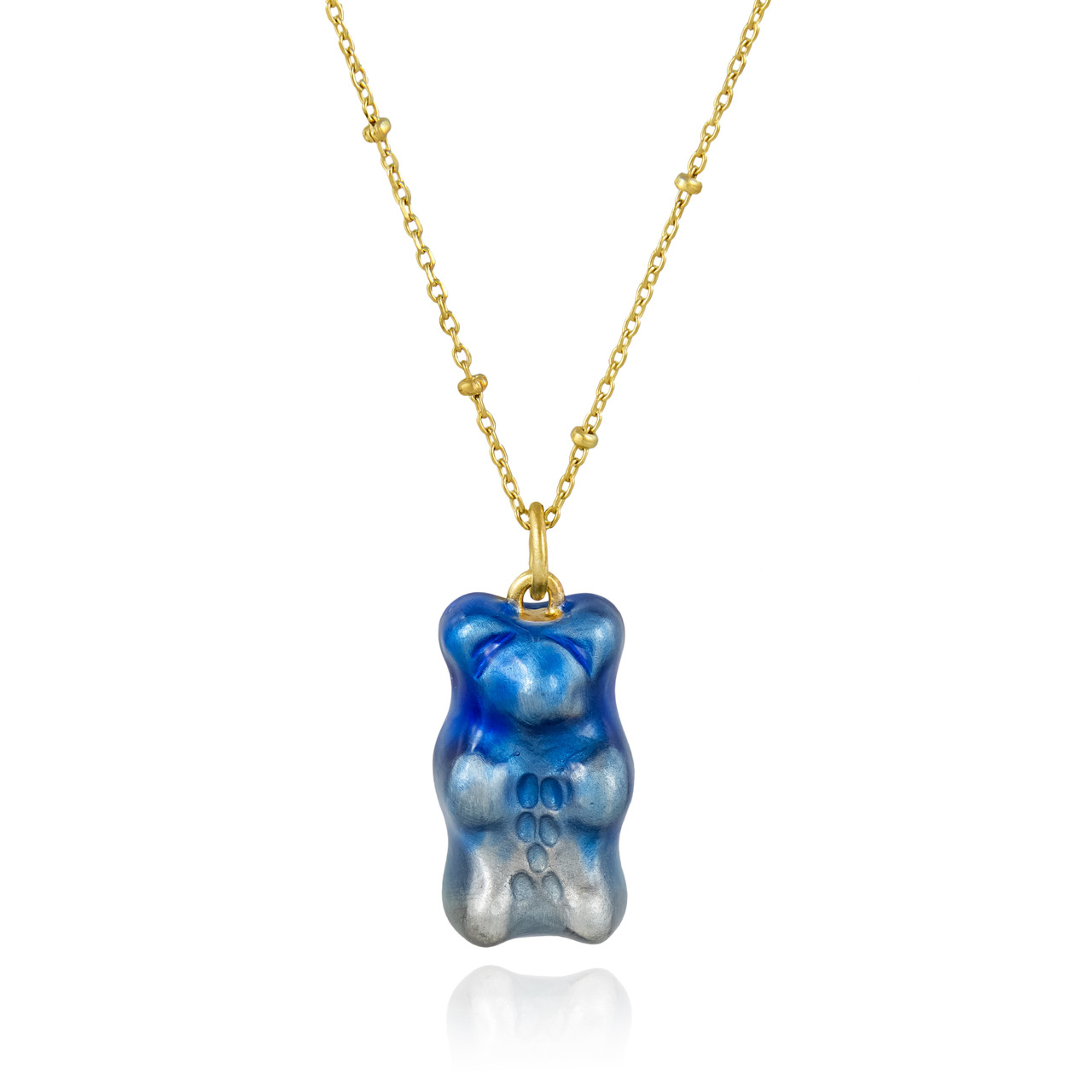 Maggoosh, Ombre Blue Gummy Bear Necklace, Tomfoolery