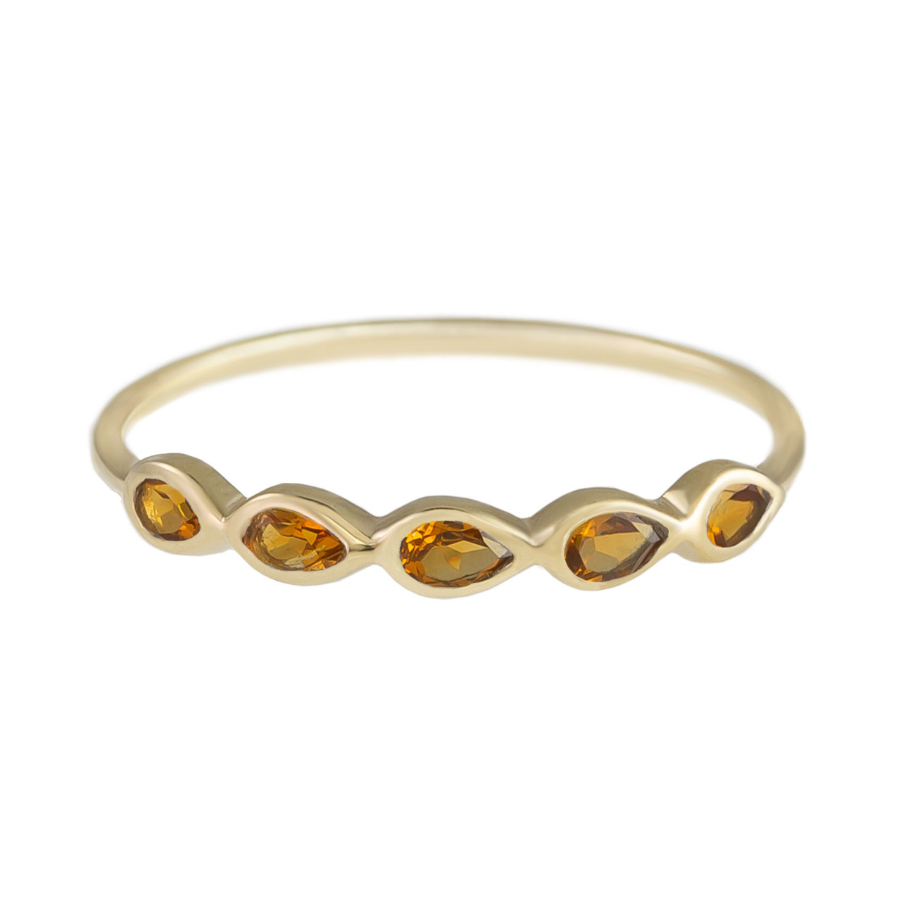metier by tomfoolery: 5 stone citrine ring