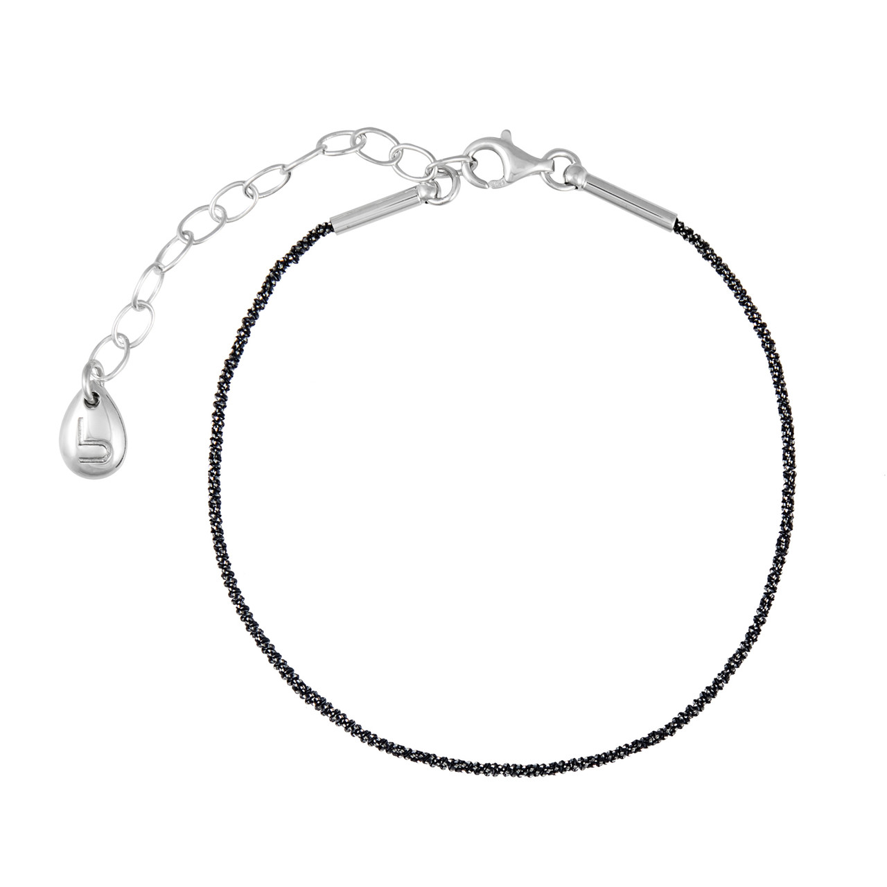 Tomfoolery, Rhodium Plated Silver Single Chain Bracelet, Lindenau