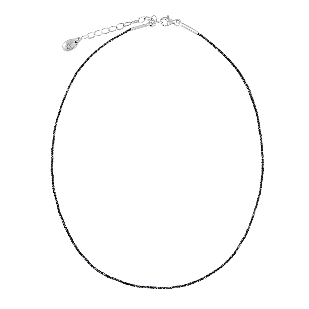 Tomfoolery, Rhodium Plated Silver Single Chain Necklace, Lindenau