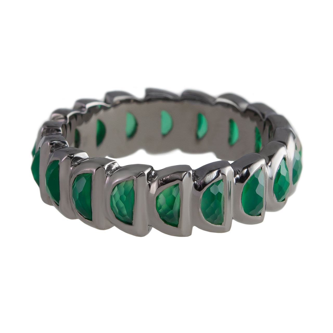 Green Onyx Worm Band Ring , Nak Armstrong, tomfoolery