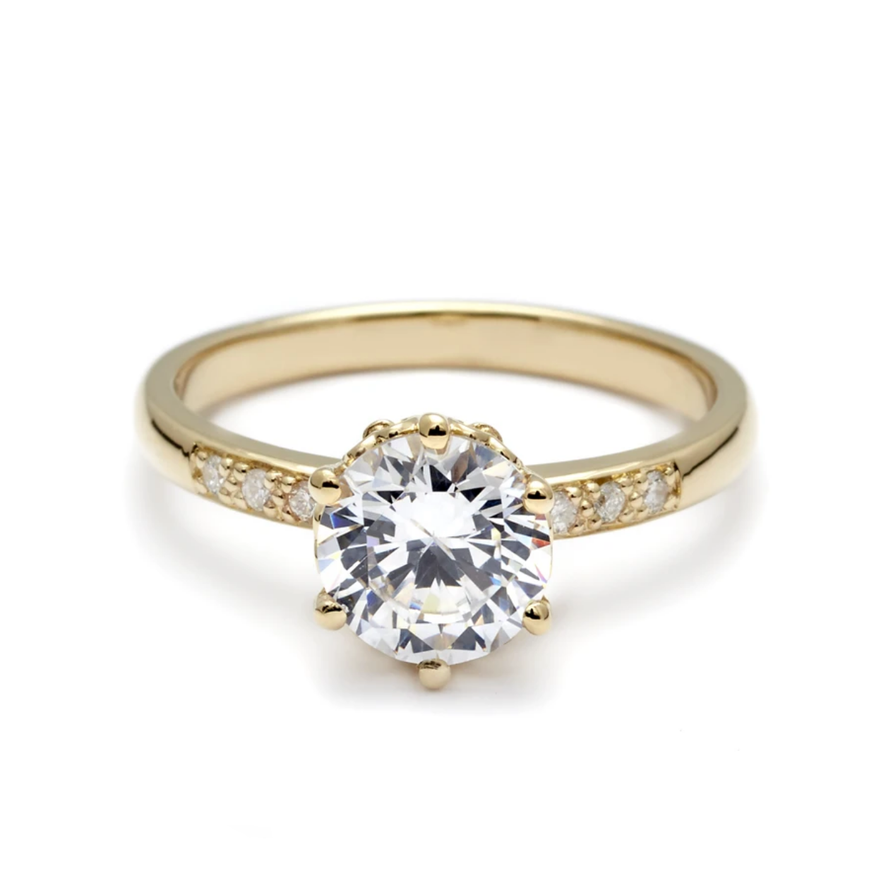 Anna Sheffield, 1ct Hazeline Solitaire Diamond Ring, Tomfoolery