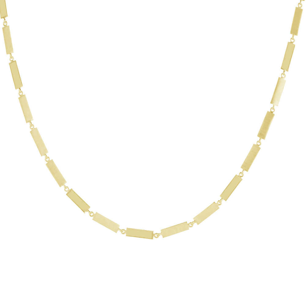 Everyday by tomfoolery, Linear Wide Bar Link Necklace, tomfoolery