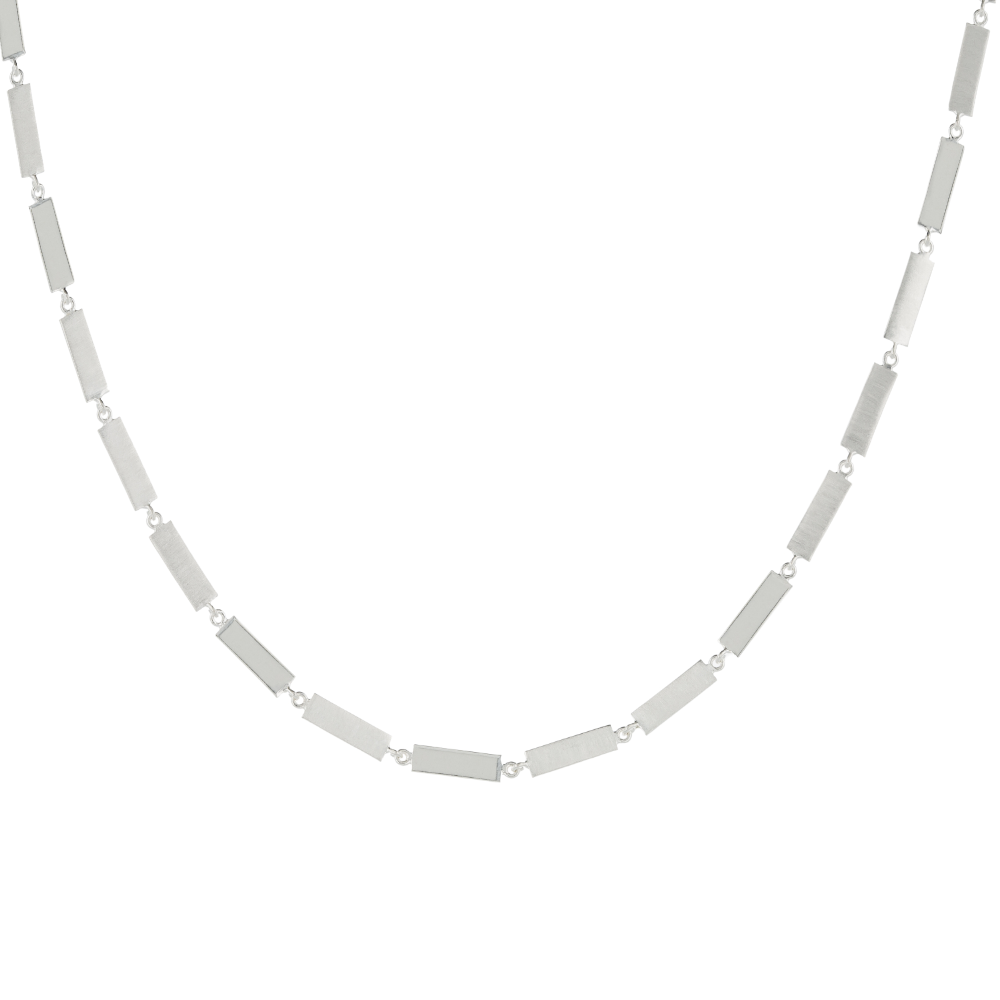 Everyday by tomfoolery, Linear Wide Bar Link Necklace, tomfoolery