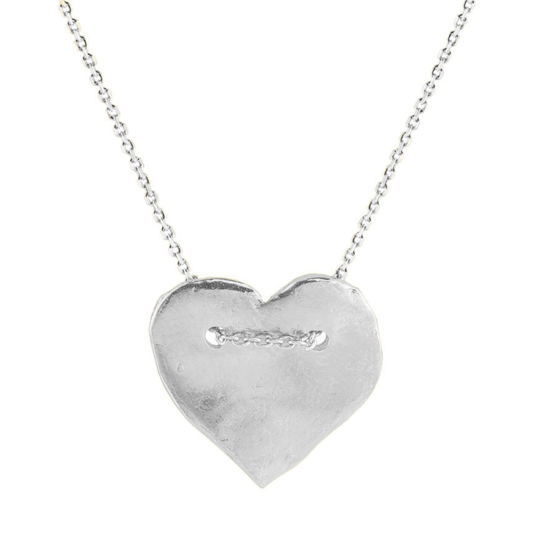 Tomfoolery, Valentina Silver Heart Necklace, Karen Hallam