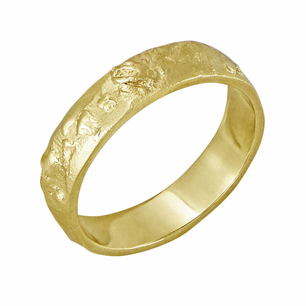 tomfoolery, Ellis Mhairi Cameron,'XIX' 14ct Yellow Gold 5mm Wedding Ring