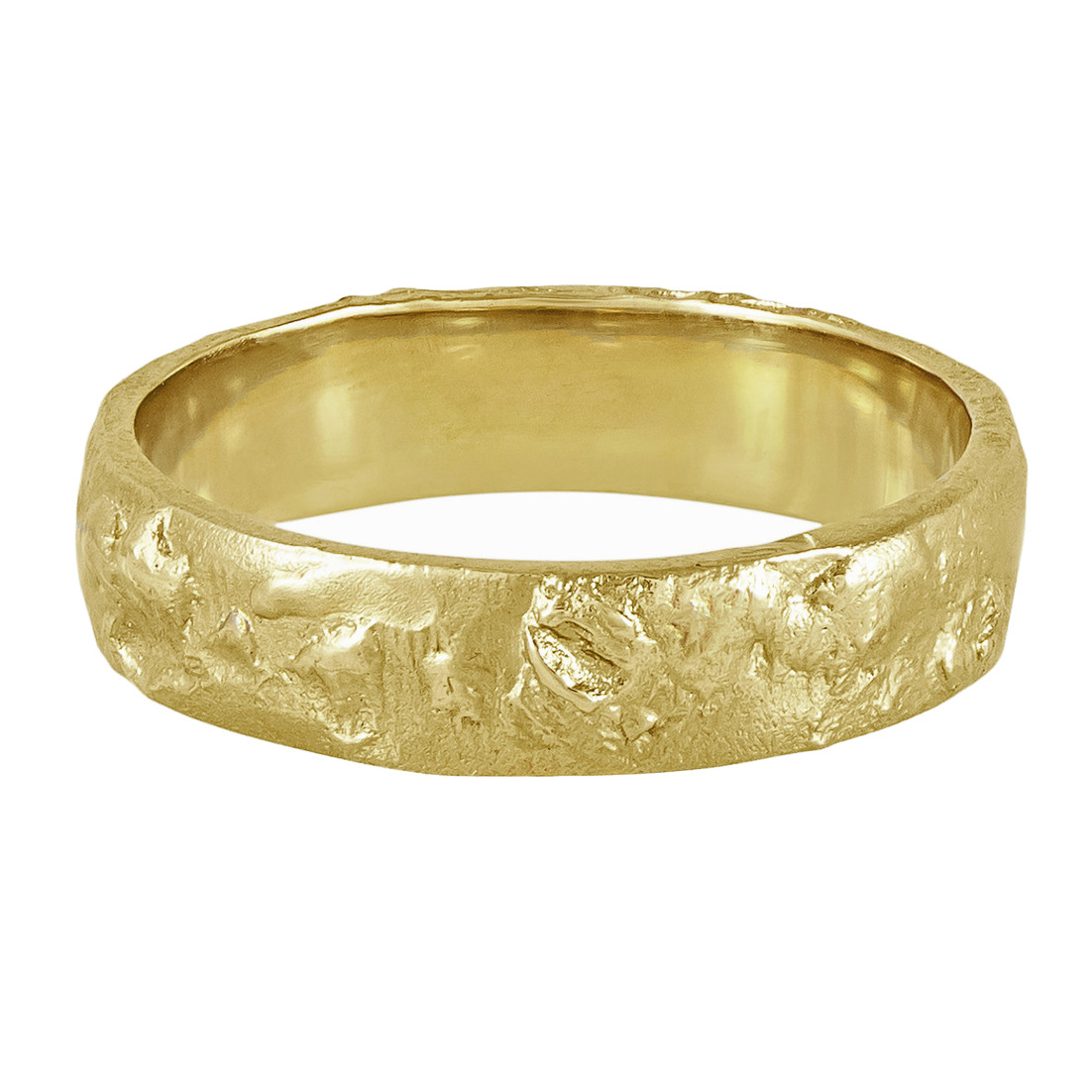 tomfoolery, Ellis Mhairi Cameron,'XIX' 14ct Yellow Gold 5mm Wedding Ring