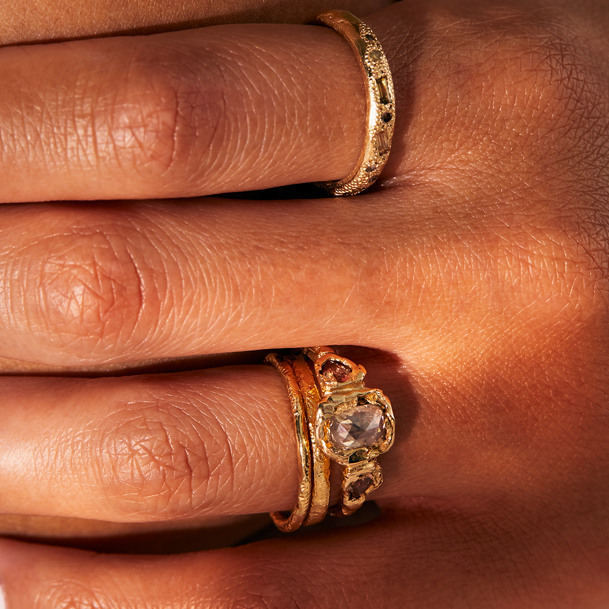 tomfoolery, Ellis Mhairi Cameron,'XIX' Organic 14ct Yellow Gold 1.3mm Wedding Ring