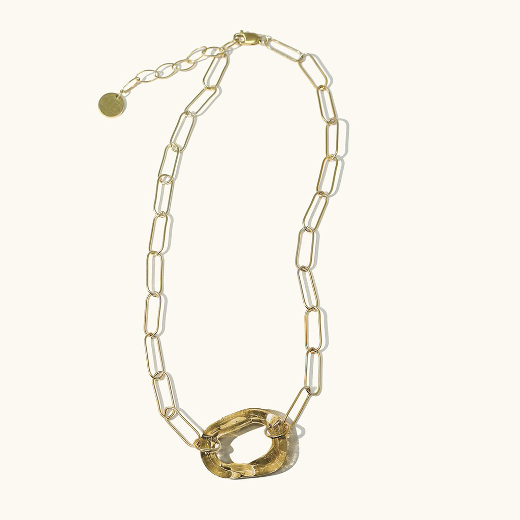 Cled, The Day Loop Glass Chain Necklace , Tomfoolery London