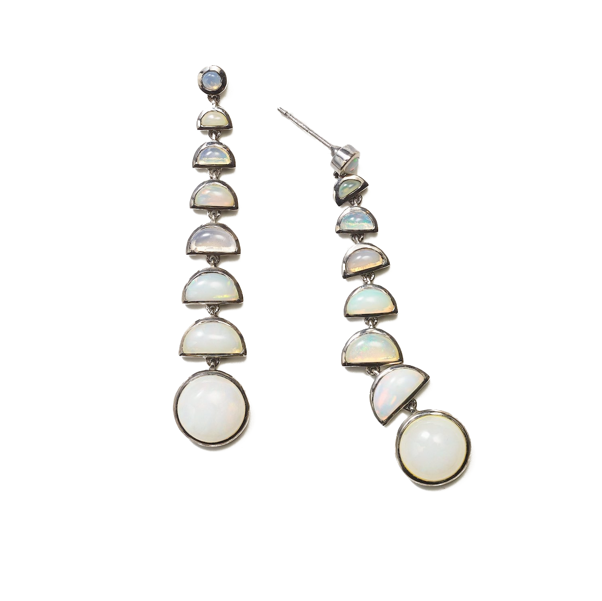 Ethiopian Opal Ballbearing Earrings, tomfoolery, Nak Armstrong