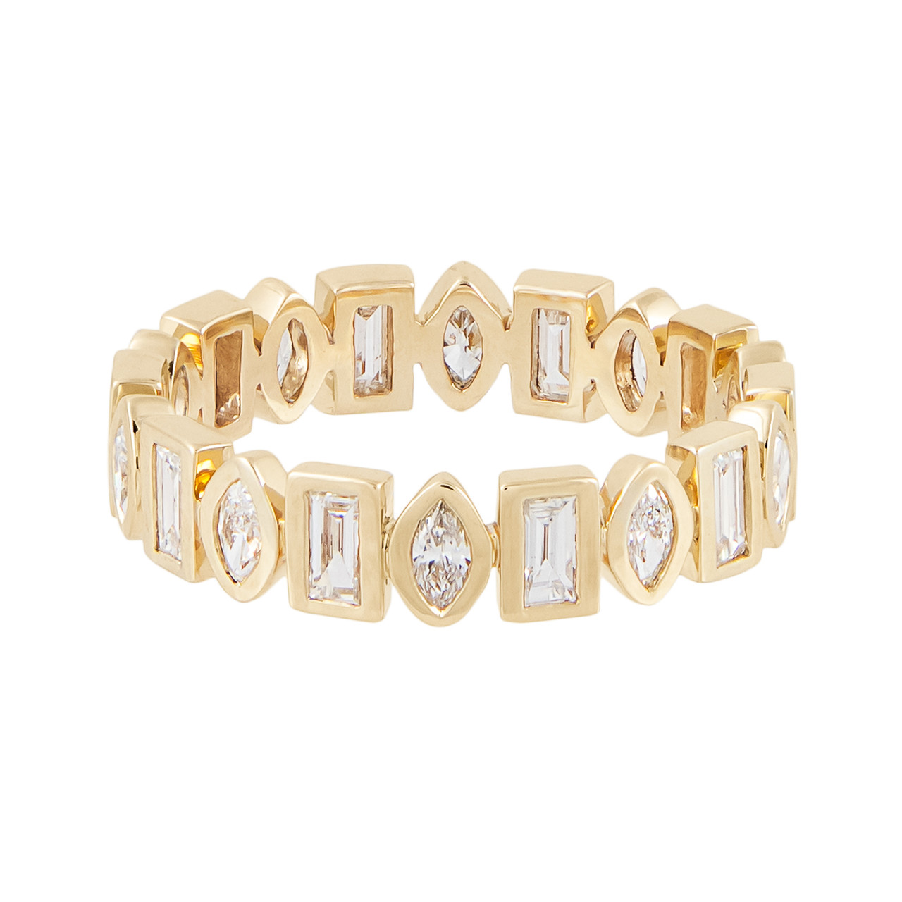 metier by tomfoolery: Marquise & Baguette Diamond Eternity Ring