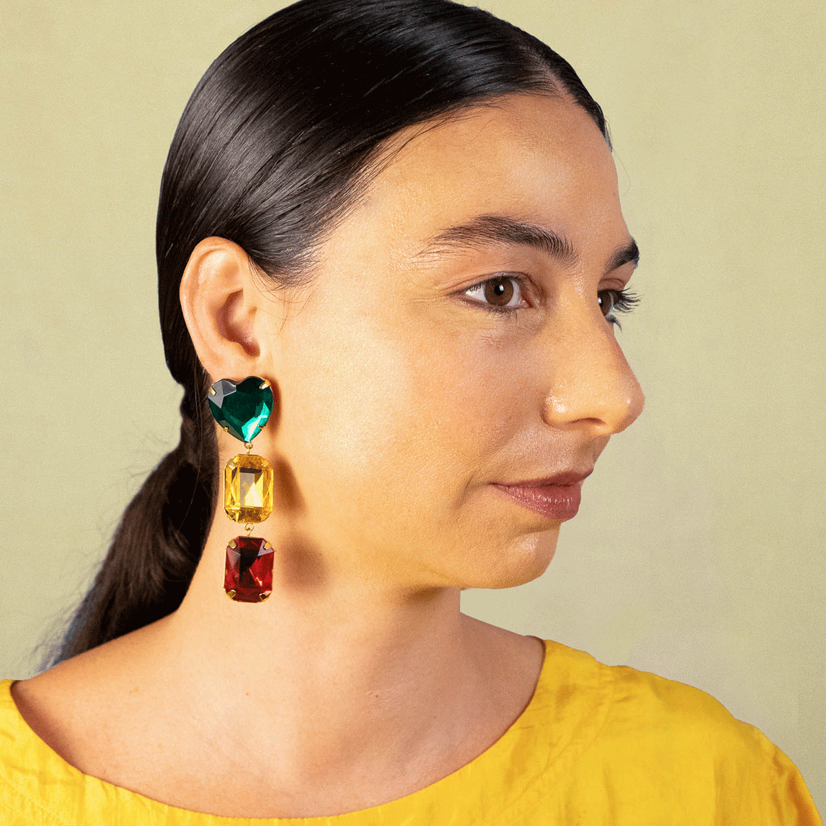 Pakera Pakera, Caliente Earrings in Royal, Tomfoolery London