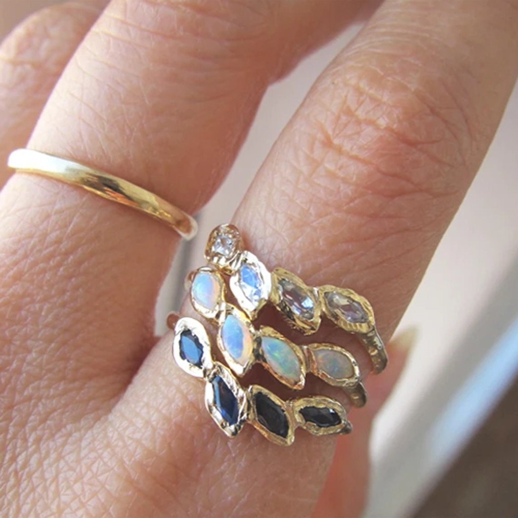 Misa, Petal Opal Ring, Tomfoolery London