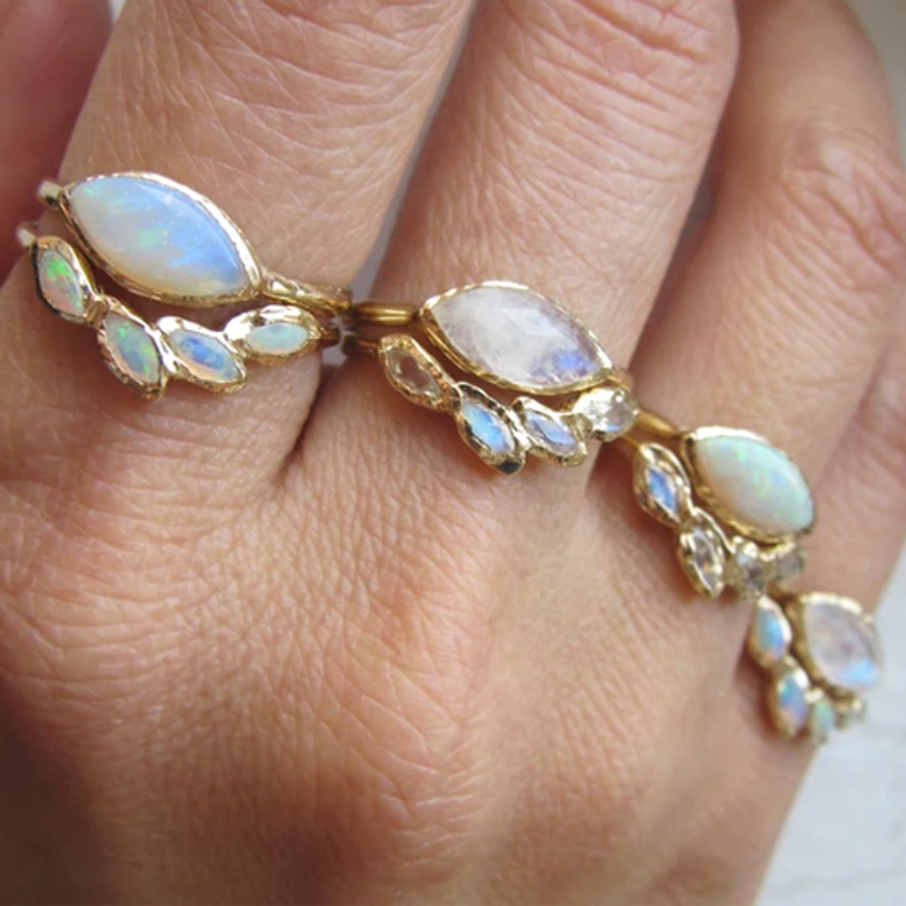 Misa, Petal Opal Ring, Tomfoolery London