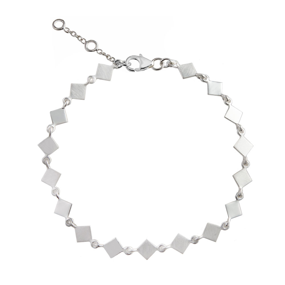 tomfoolery: Tilted Square Link Bracelet, everyday by tomfoolery