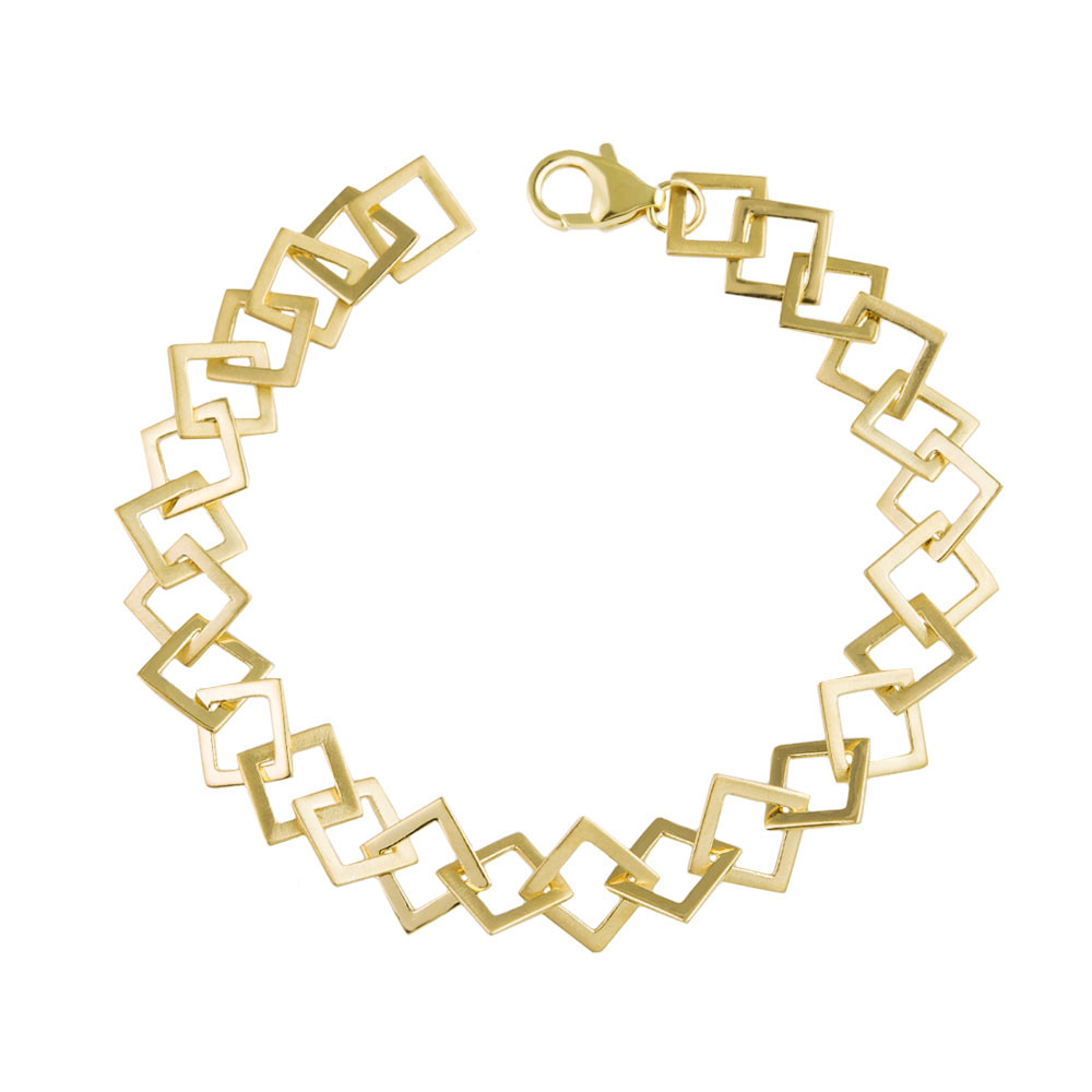 Square Link Chain Bracelet - Tomfoolery London