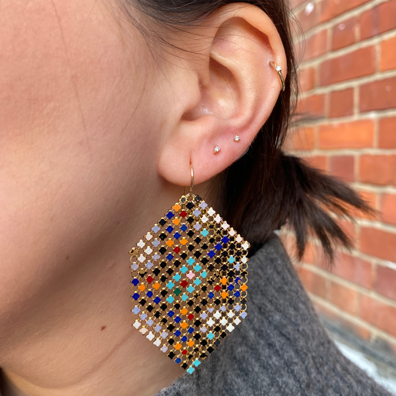 Confetti drop Earrings by Maral Rapp, tomfoolery London | www.tomfoolerylondon.co.uk