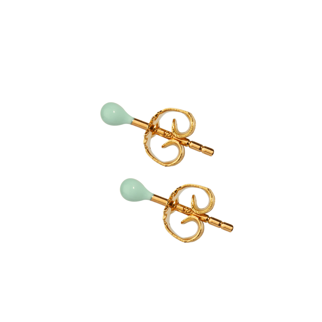 Lux stud earrings in enamel by Scherning, tomfoolery London | www.tomfoolerylondon.co.uk