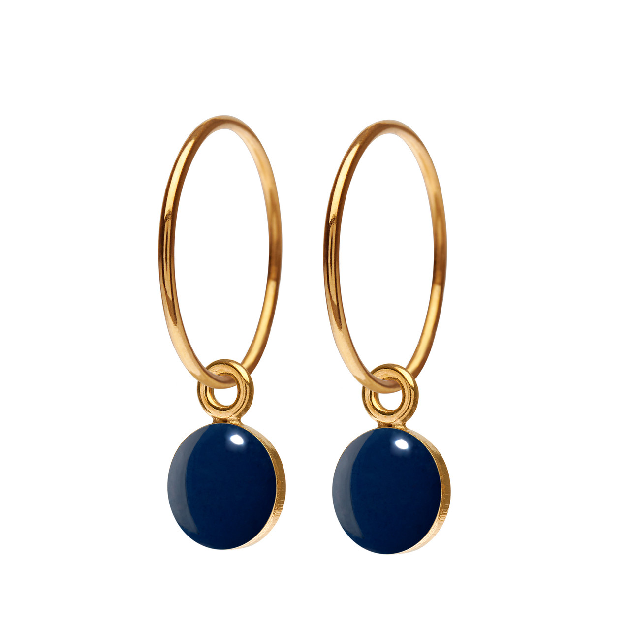 Spot hoop earrings in enamel by Scherning, tomfoolery London | www.tomfoolerylondon.co.uk