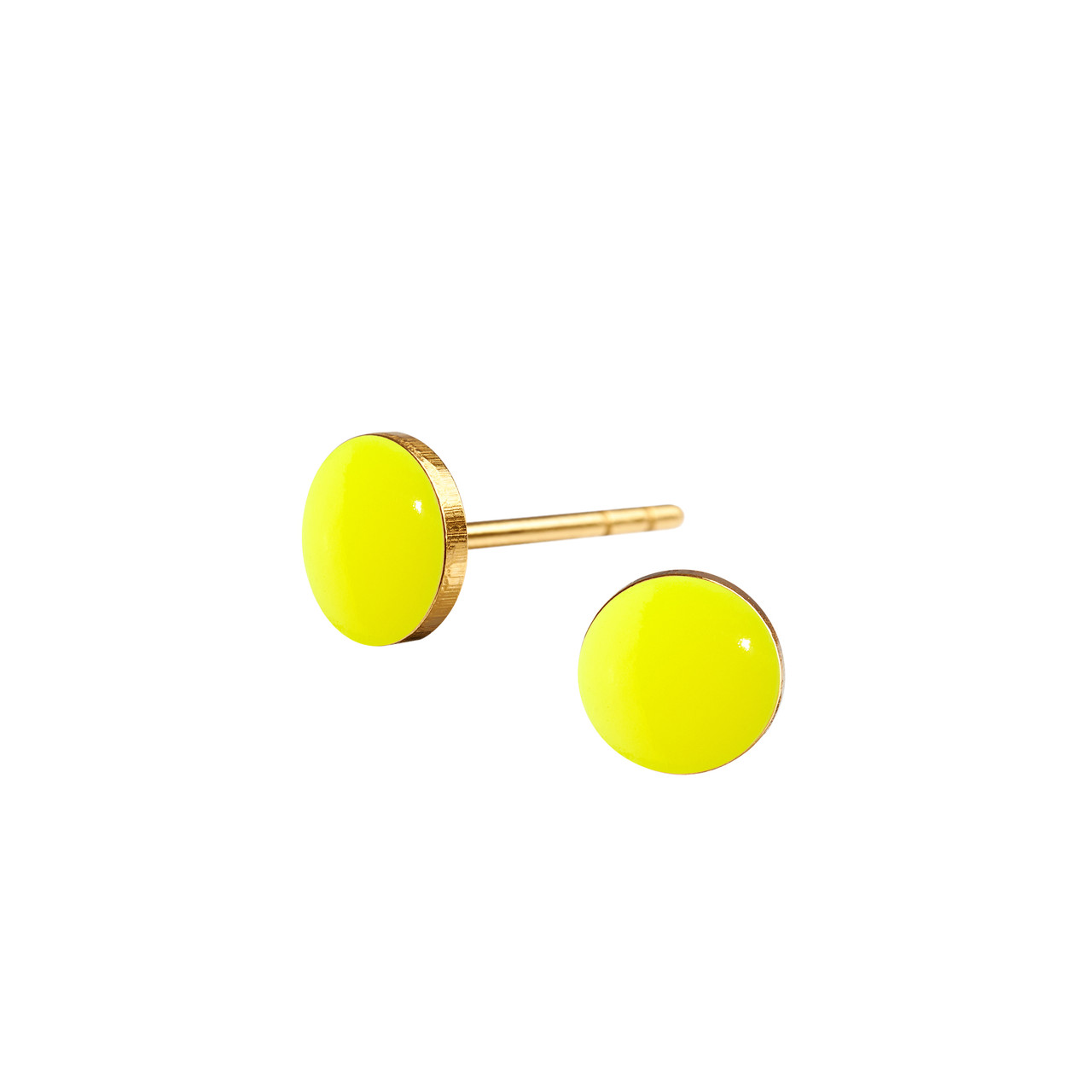 Spot original studs earrings in enamel by Scherning, tomfoolery London | www.tomfoolerylondon.co.uk