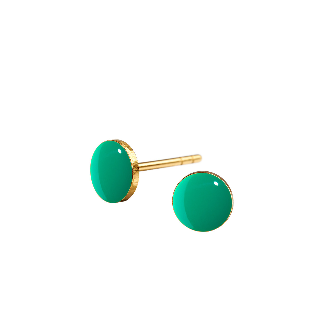 Spot original studs earrings in enamel by Scherning, tomfoolery London | www.tomfoolerylondon.co.uk