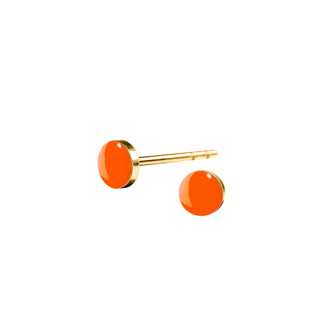 Spot tiny studs earrings in enamel by Scherning, tomfoolery London | www.tomfoolerylondon.co.uk