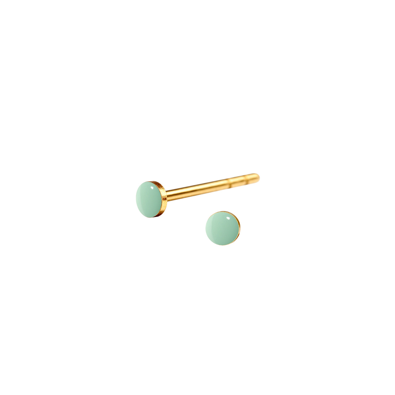 Spot nano studs earrings in enamel, tomfoolery London | www.tomfoolerylondon.co.uk