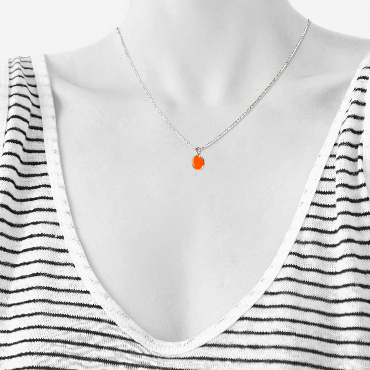 Spot pendant necklace in enamel by Scherning, tomfoolery London | www.tomfoolerylondon.co.uk