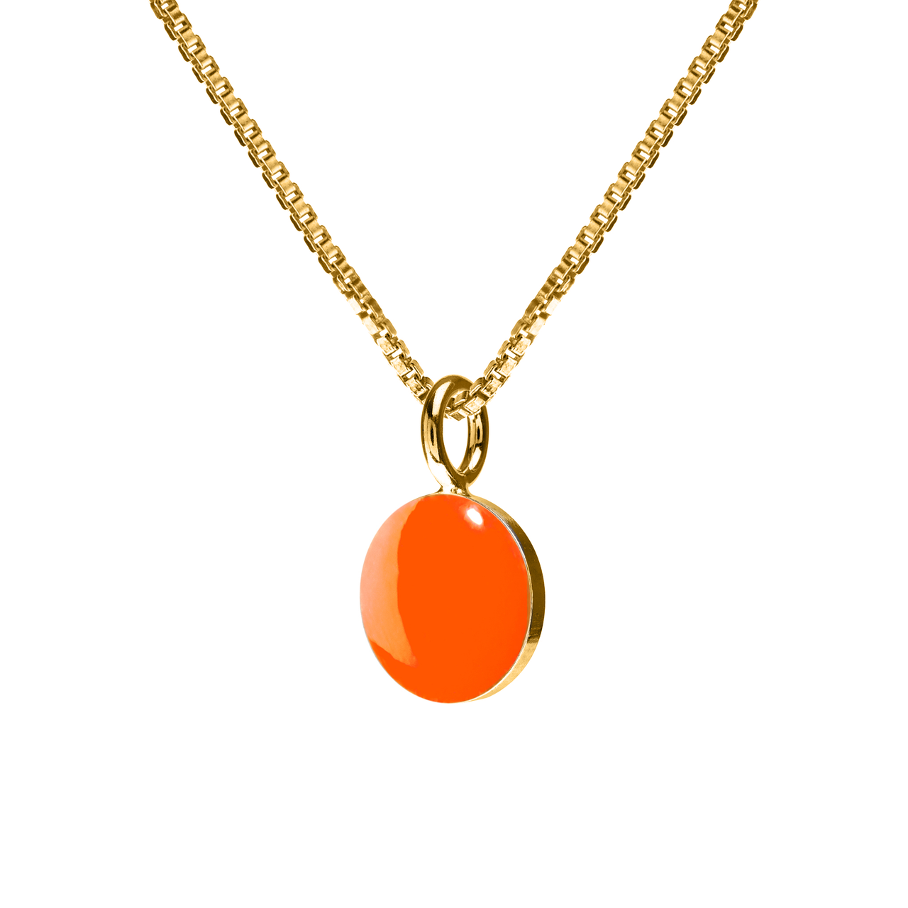 Fabrikk Split Atom | Laser Cut Necklace | Orange | Vegan Leather – FABRIKK  UK